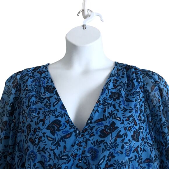 Old Navy Women's Maxi Dress Size XXL Floral Boho Smocked Waist Peasant Cottage - Picture 5 of 11